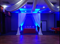Portable pipe and drape for wedding backdrope decoration