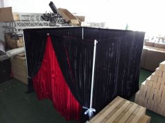 Flexible photo booth with pipe and drape frame wholesale 