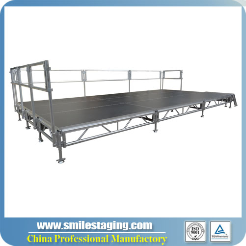 6m x 3m Aluminum Stage Systems With Adjustable Legs
