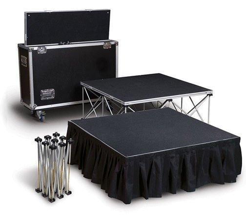 4'x4' Unit-Lightweight Portable Stage Systems